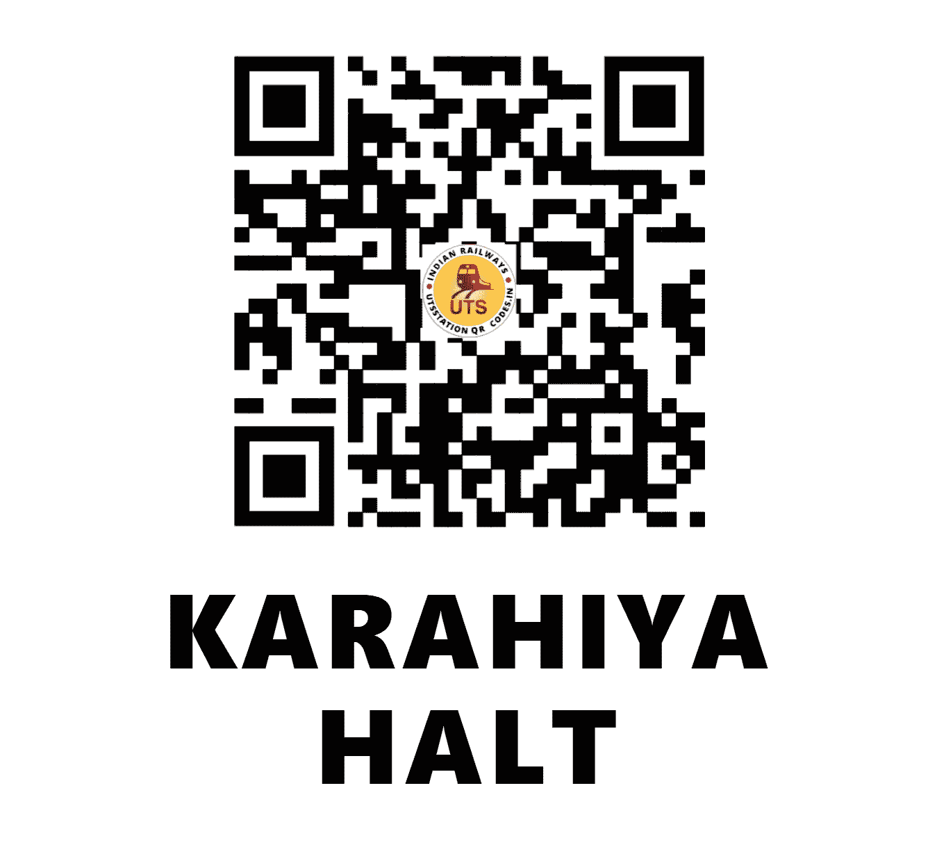UTS QR Code for KARAHIYA HALT - KKRH (EC - UTTAR PRADESH)
